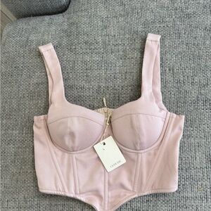 Pink Bustier Top